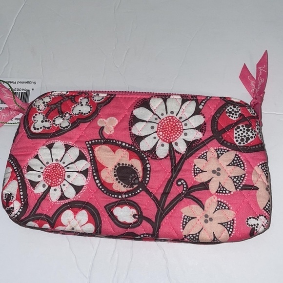 Vera Bradley Double zip Cosmetic Bag in Blush Pink Design new with tags - Picture 8 of 13